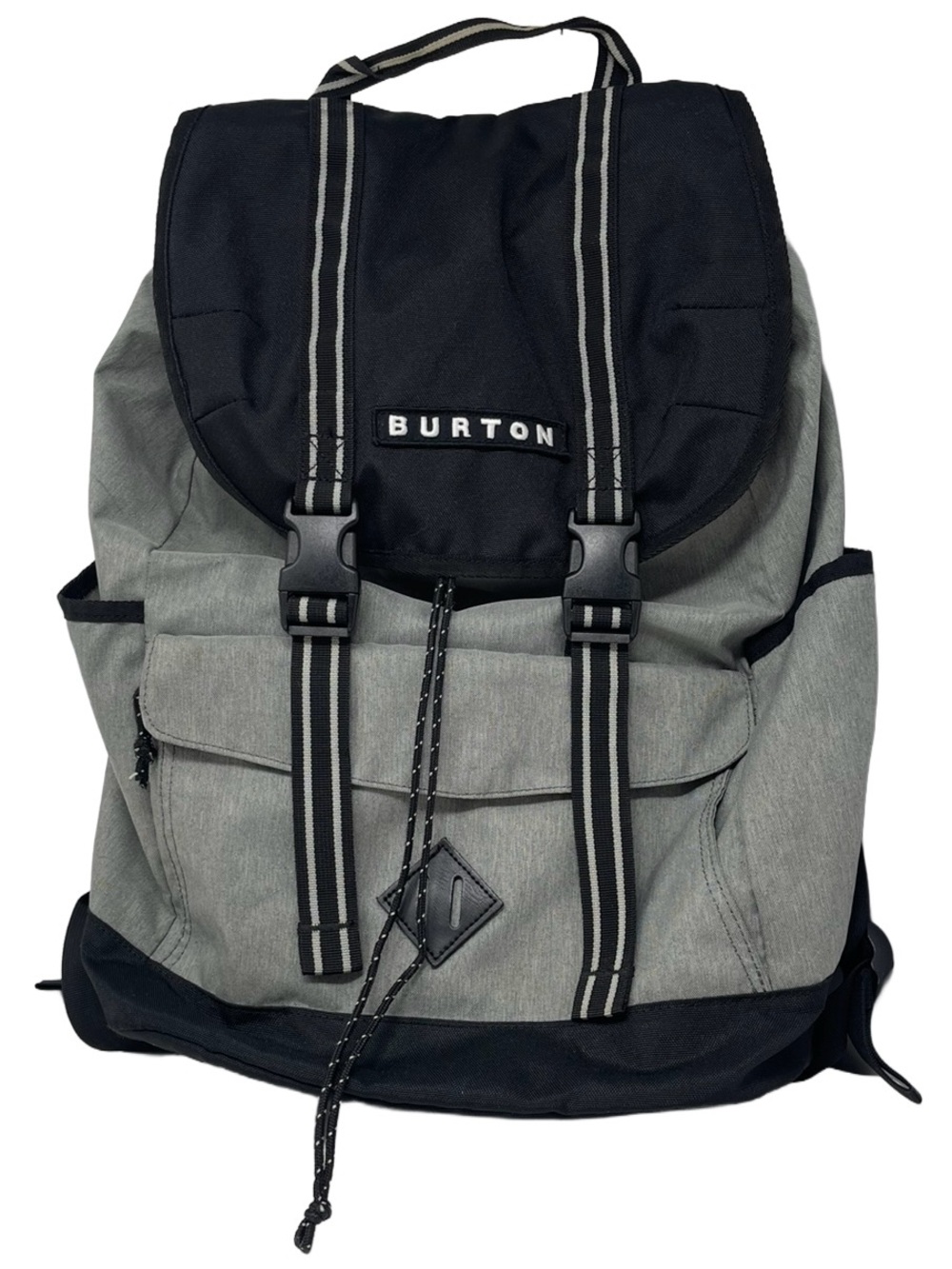 Burton Outing Backpack Black Gray Rucksack Laptop Sleeve School Travel Bag